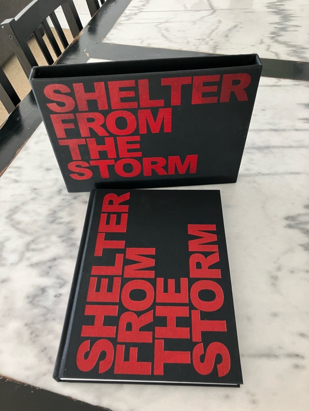 Shelter From The Storm Decorative Coffee Table Book - with sleeve Cowboy Cowgirl